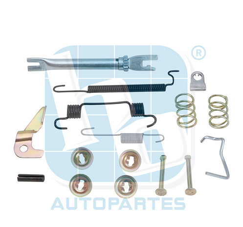 KIT FRENO DE TAMBOR IZQUIERDO CHEVROLET AVEO 08-017, SPARK (CLASICO) 1.2L 011-017, BEAT 018-021 (1547Z)