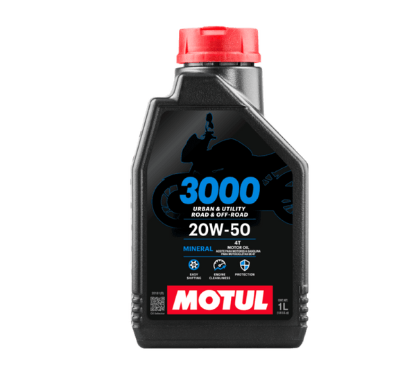 ACEITE MOTUL MINERAL 3000 20W50 BOTELLA 1L  6104-1008