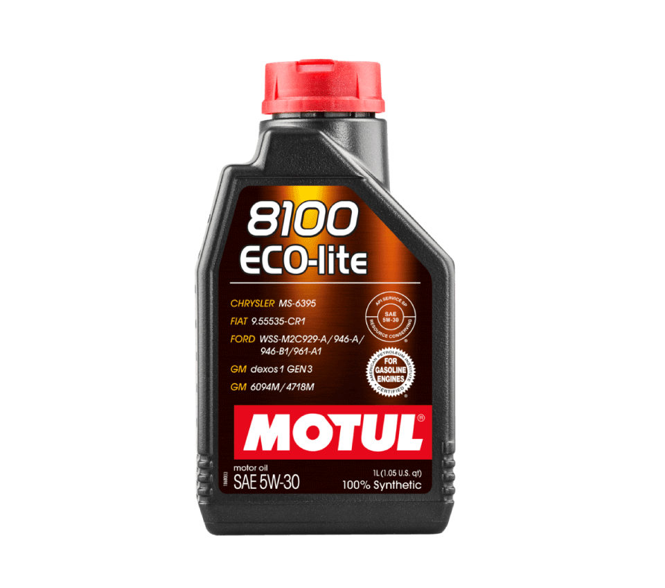ACEITE MOTUL SINTETICO 8100 ECO-LITE 5W30 BOTELLA 1L (108212)
