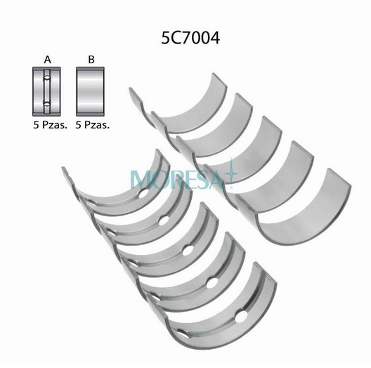 METALES PARA BANCADA CLIO-PLATINA 1.6L 2002-2010, APRIO 2008-2010, KANGOO 1.6L 2004-2011
