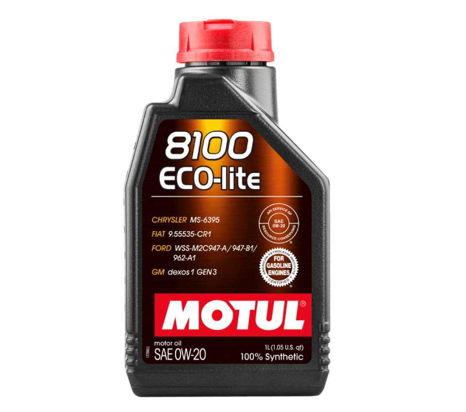 ACEITE MOTUL SINTETICO 8100 ECO-LITE 0W20  BOTELLA 1L 108534