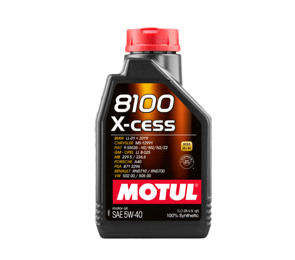 ACEITE MOTUL SINTETICO 8100 X-CESS 5W40 BOTELLA 1L  (102784)