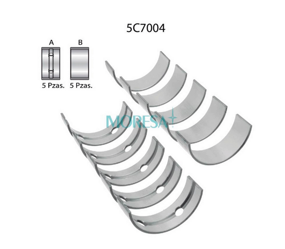 METALES PARA BANCADA X-TRAIL 2.5L 02-015, SENTRA 2.5L 02-012, ALTIMA 2.5L 02-015, URVAN 2.5L 08-013