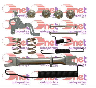KIT FRENO DE TAMBOR IZQUIERDO NISSAN NP300 FRONTIER 016-020, NP300 PICKUP 016-020