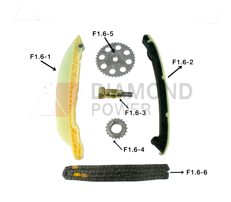 KIT DE DISTRIBUCION FIESTA FIRST 03-010, IKON 02-07, KA 01-018, COURIER 01-012