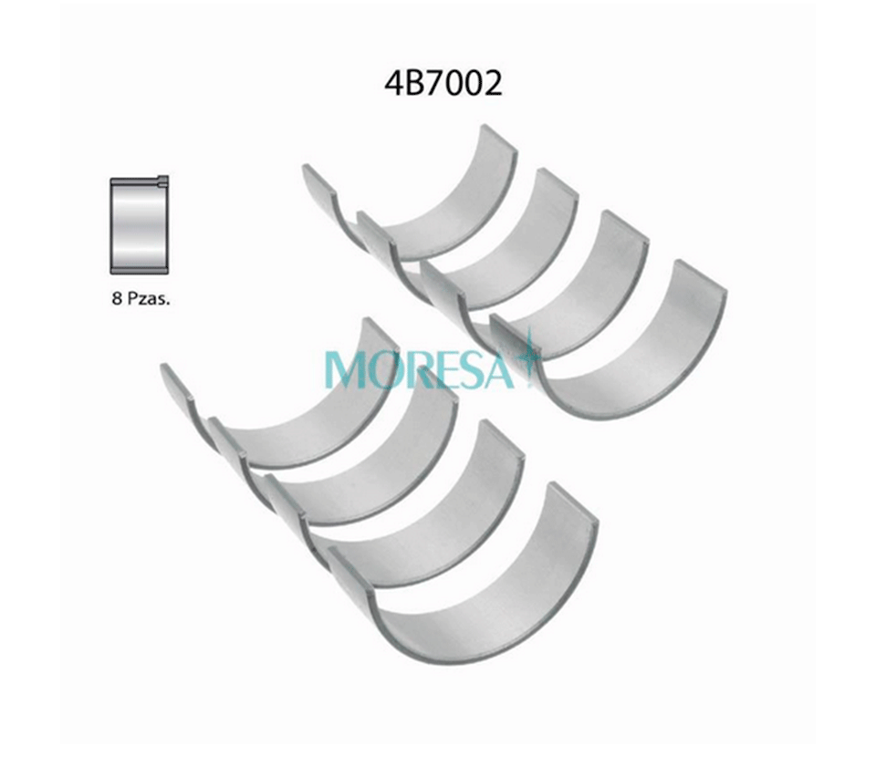 METALES PARA BIELA CLIO-PLATINA 1.6L 2002-2010, APRIO 2008-2010, KANGOO 1.6L 2004-2011 (16 VALV)