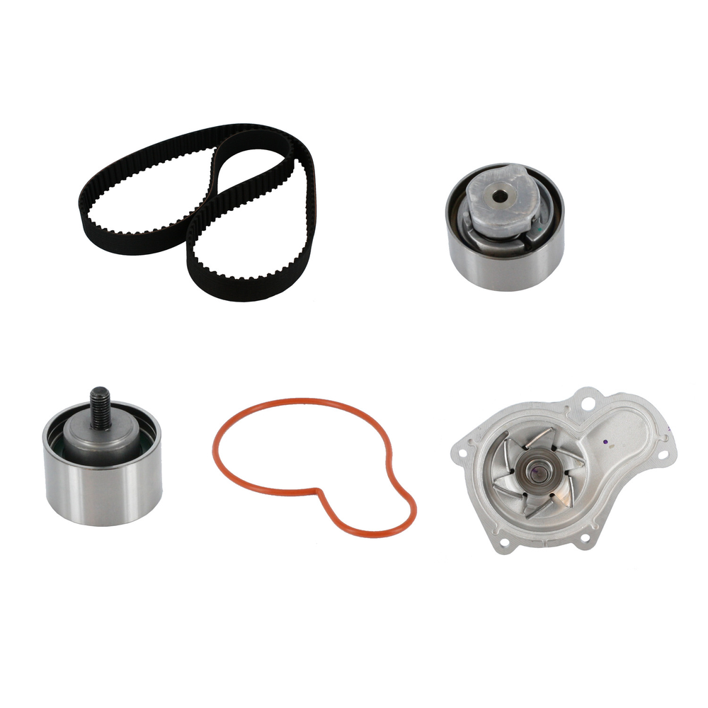 KIT DE DISTRIBUCION CON BOMBA DE AGUA STRATUS 2.4L 1997-2002, CIRRUS 2.4L 1999-2000 (TENSOR C/AUMENTO)