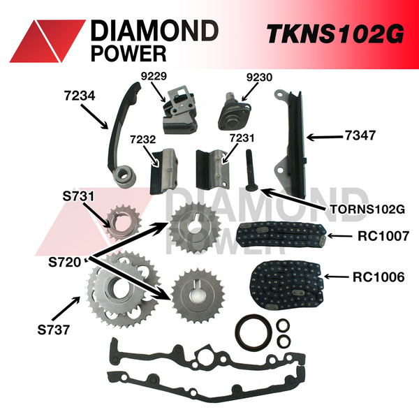 KIT DE DISTRIBUCION NISSAN TSURU III 1.6L 00-017 16 VALV