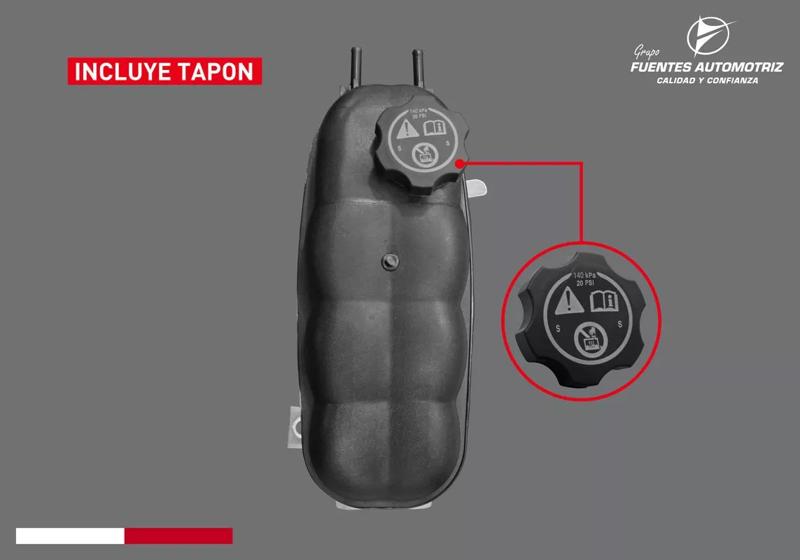 DEPOSITO PARA REFRIGERANTE CHEVROLET SILVERADO 1500 4.3L 2014-2018, CHEYENNE 2014-2020