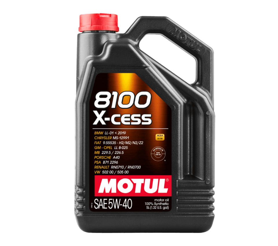 ACEITE MOTUL SINTETICO 8100 X-CESS 5W40 GARRAFA 5L  (102870)  111776
