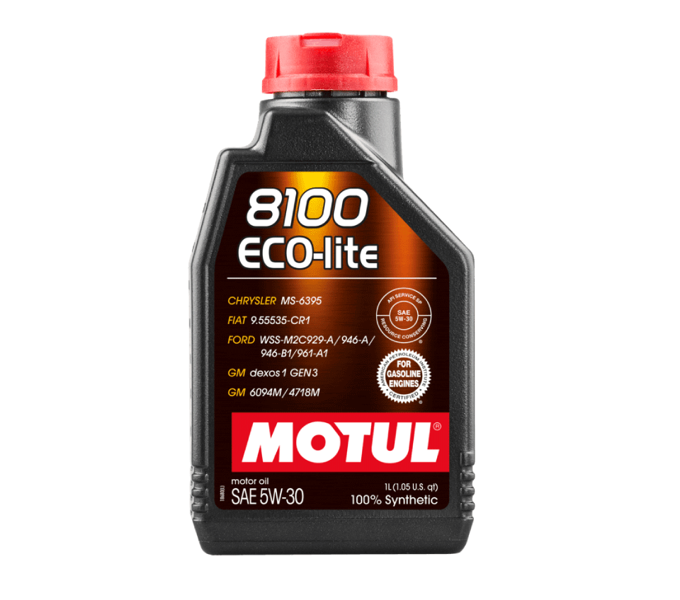 ACEITE MOTUL SINTETICO 8100 ECO-LITE 5W20 BOTELLA 1L (109102)