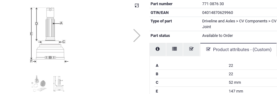 JUNTA LADO RUEDA IZQ-DER CORSA 03-08, TORNADO 04-08, CHEVY 06-012  (S/ABS)