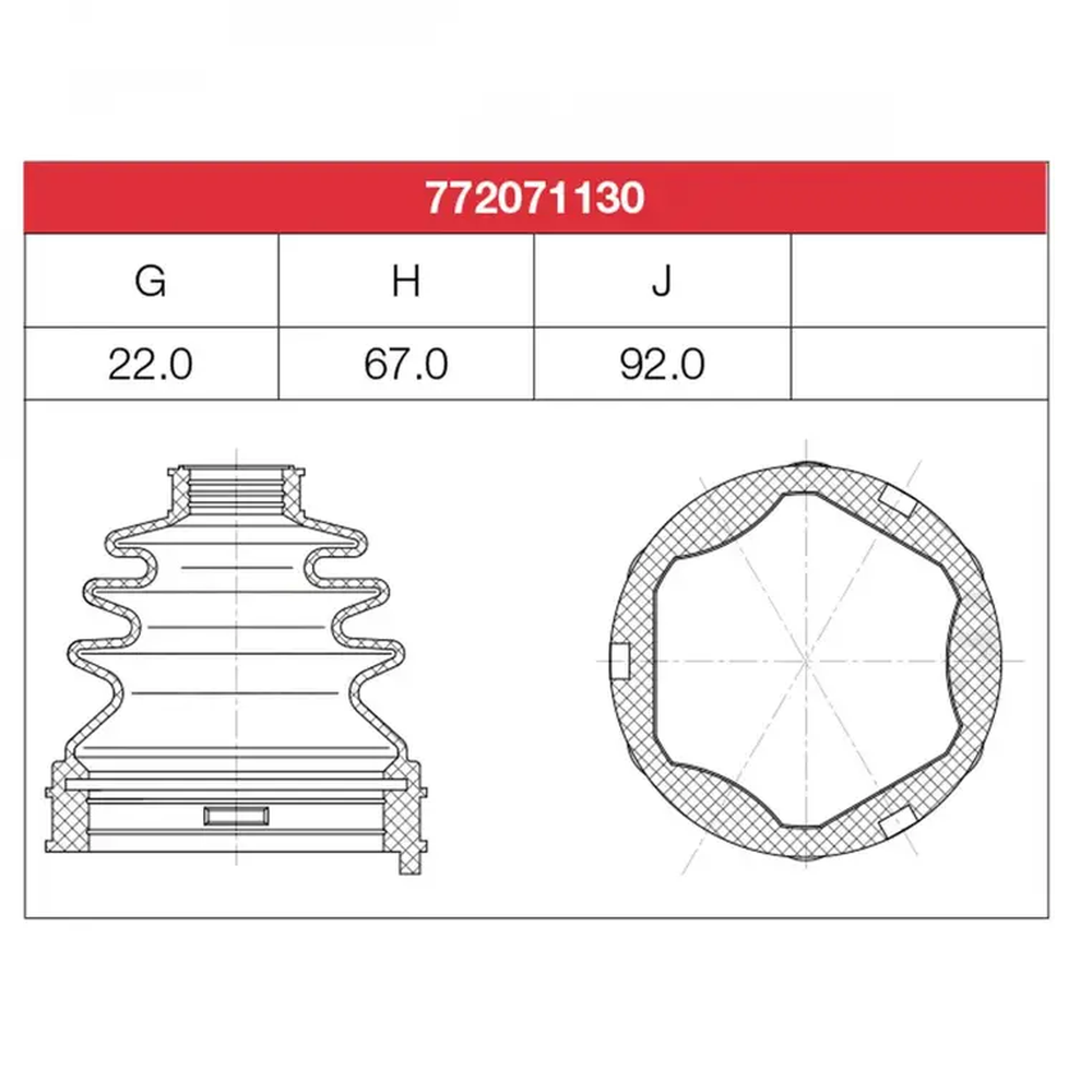 CUBRE POLVO LADO CAJA DERECHO FORD ESCAPE 3.0L 2001-2012 (T/AUT) (TREBOL)
