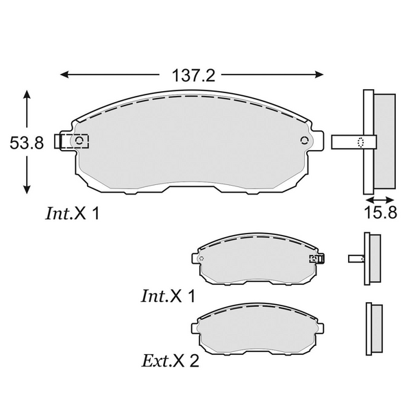 BALATA DELANTERA NISSAN SENTRA 013-019