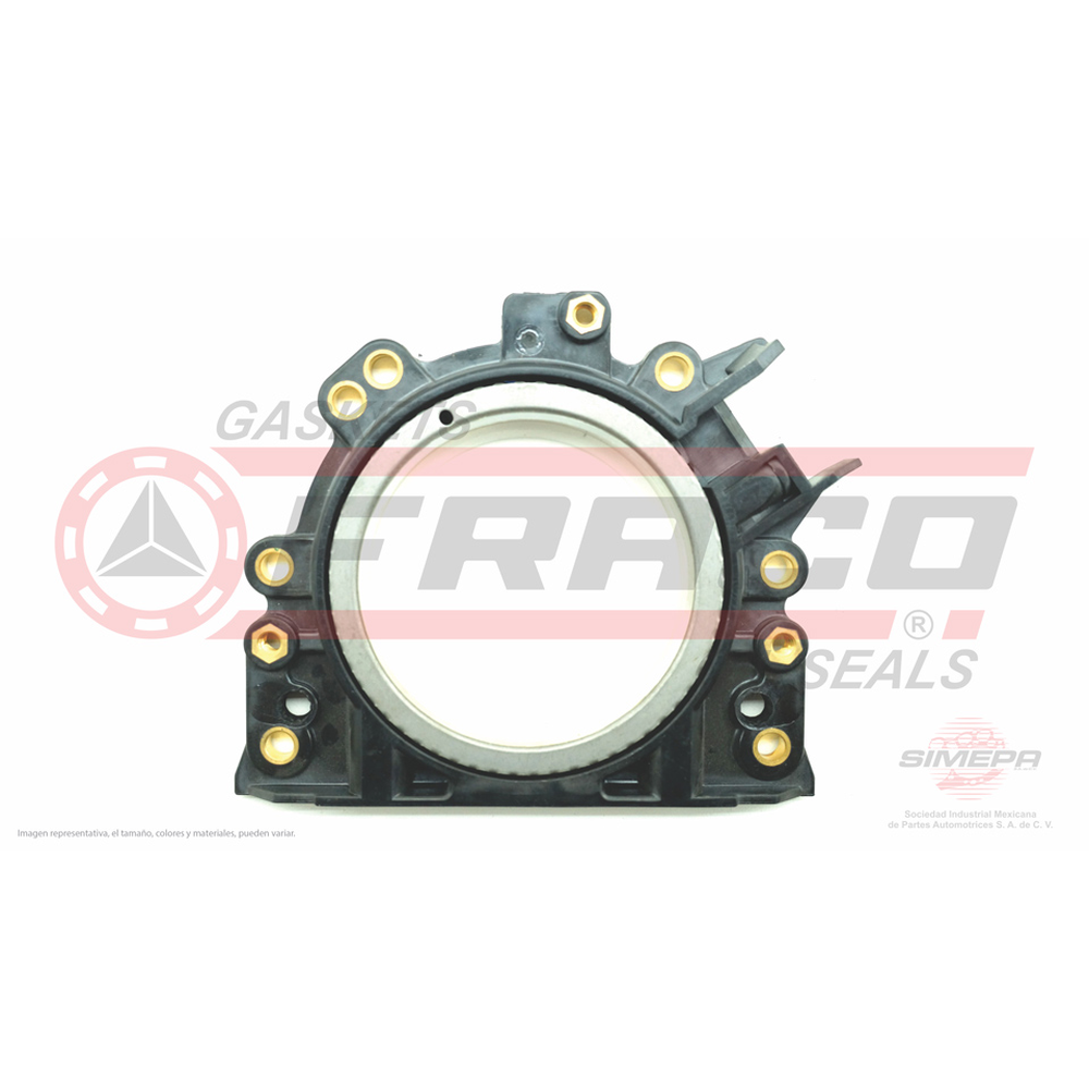 RETEN DE CIGUEÑAL TRASERO GOL 09-020, CROSSFOX 07-016, SAVEIRO 010-021, IBIZA 1.6L 04-011 (DENTADO)