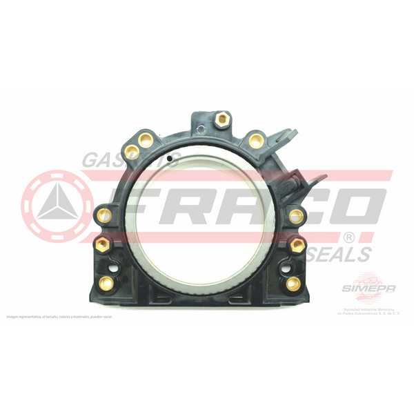 RETEN DE CIGUEÑAL TRASERO GOL 09-020, CROSSFOX 07-016, SAVEIRO 010-021, IBIZA 1.6L 04-011 (DENTADO)