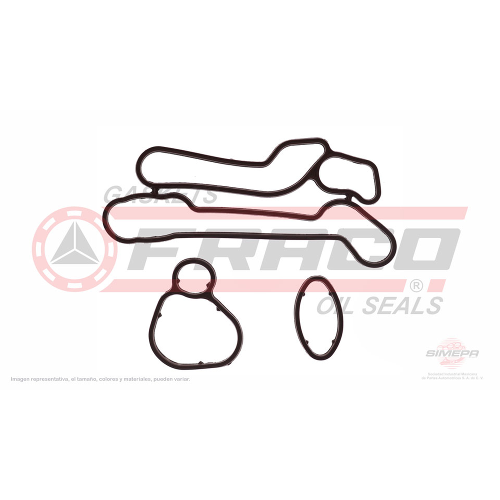 JUNTA PARA ENFRIADOR DE ACEITE AVEO 08-011, CRUZE 1.8L 010-015, SONIC 1.6L 012-017, TRAX 1.8L 013-015