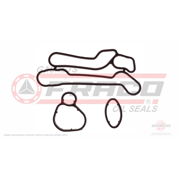 JUNTA PARA ENFRIADOR DE ACEITE AVEO 08-011, CRUZE 1.8L 010-015, SONIC 1.6L 012-017, TRAX 1.8L 013-015