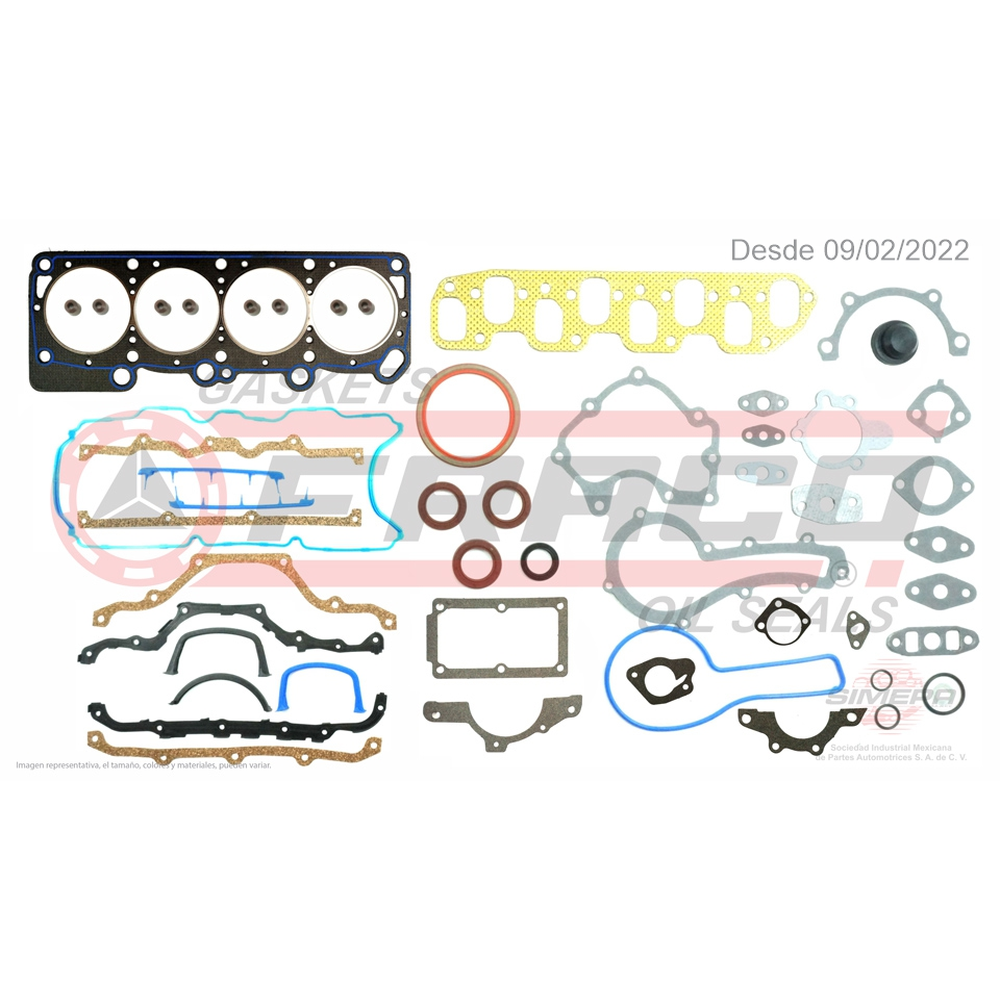 JGO JUNTAS MOTOR CHR DART K VOLARE K SHADOW SPIRIT 82-94 2.2 2.5 =