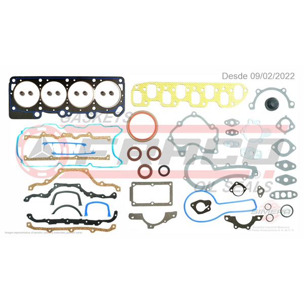 JGO JUNTAS MOTOR CHR DART K VOLARE K SHADOW SPIRIT 82-94 2.2 2.5 =