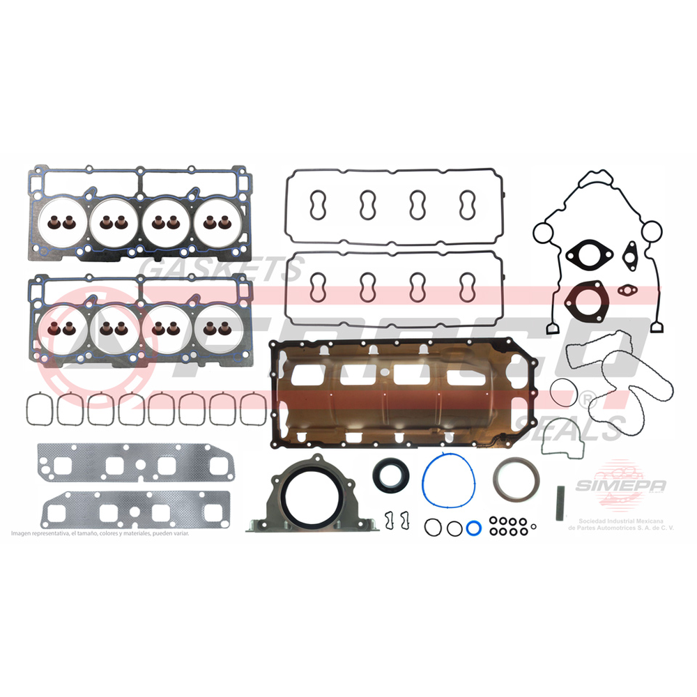 JGO JUNTAS MOTOR CHR ASPEN 07-08 5.7L V8 DOD DURANGO 04-08 5.7L V8 RAM 1500 03-08 5.7L
