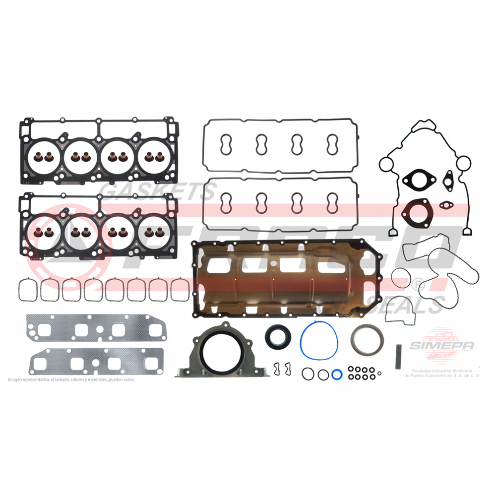 JGO JUNTAS MOTOR DOD RAM 2500 RAM QUAD CHARGER 05-06 5.7 V8 HEMI