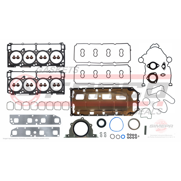 JGO JUNTAS MOTOR DOD RAM 2500 RAM QUAD CHARGER 05-06 5.7 V8 HEMI