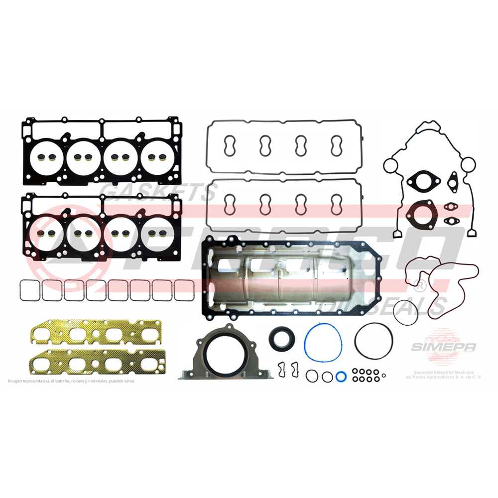 JGO JUNTAS MOTOR DOD RAM 4000 09/13 5.7L V8 HEMI