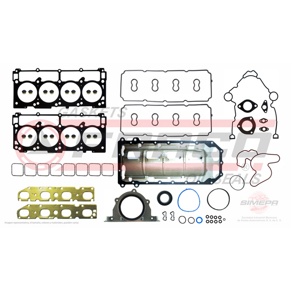 JGO JUNTAS MOTOR DOD RAM 4000 09/13 5.7L V8 HEMI