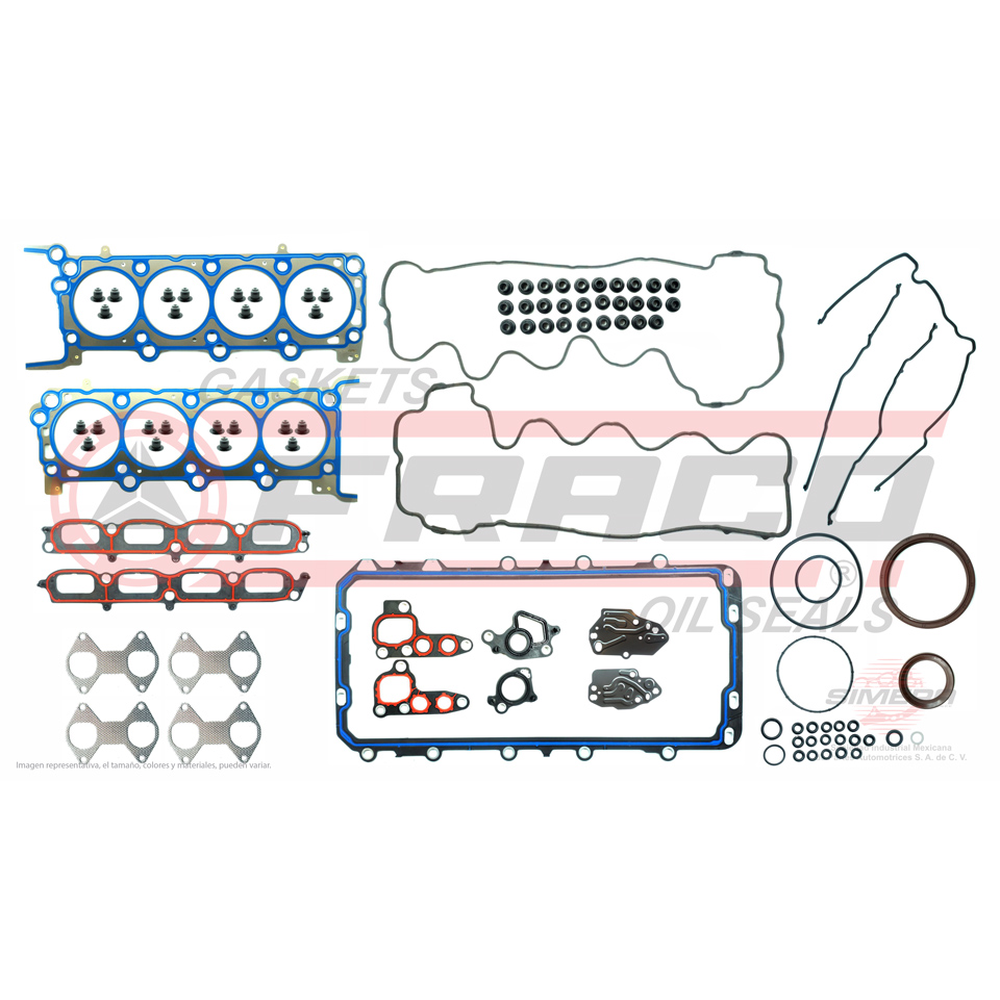 JGO JUNTAS MOTOR FORD F-150 5.4L 04-06, F-250-350 05-06 5.4L, NAVIGATOR 5.4L 05-06, 24 VAL