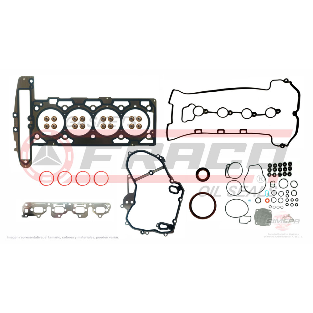 JGO JUNTAS MOTOR CHE HHR 06/08 MALIBU 08/12 PON G5 05/06 2.4L L4
