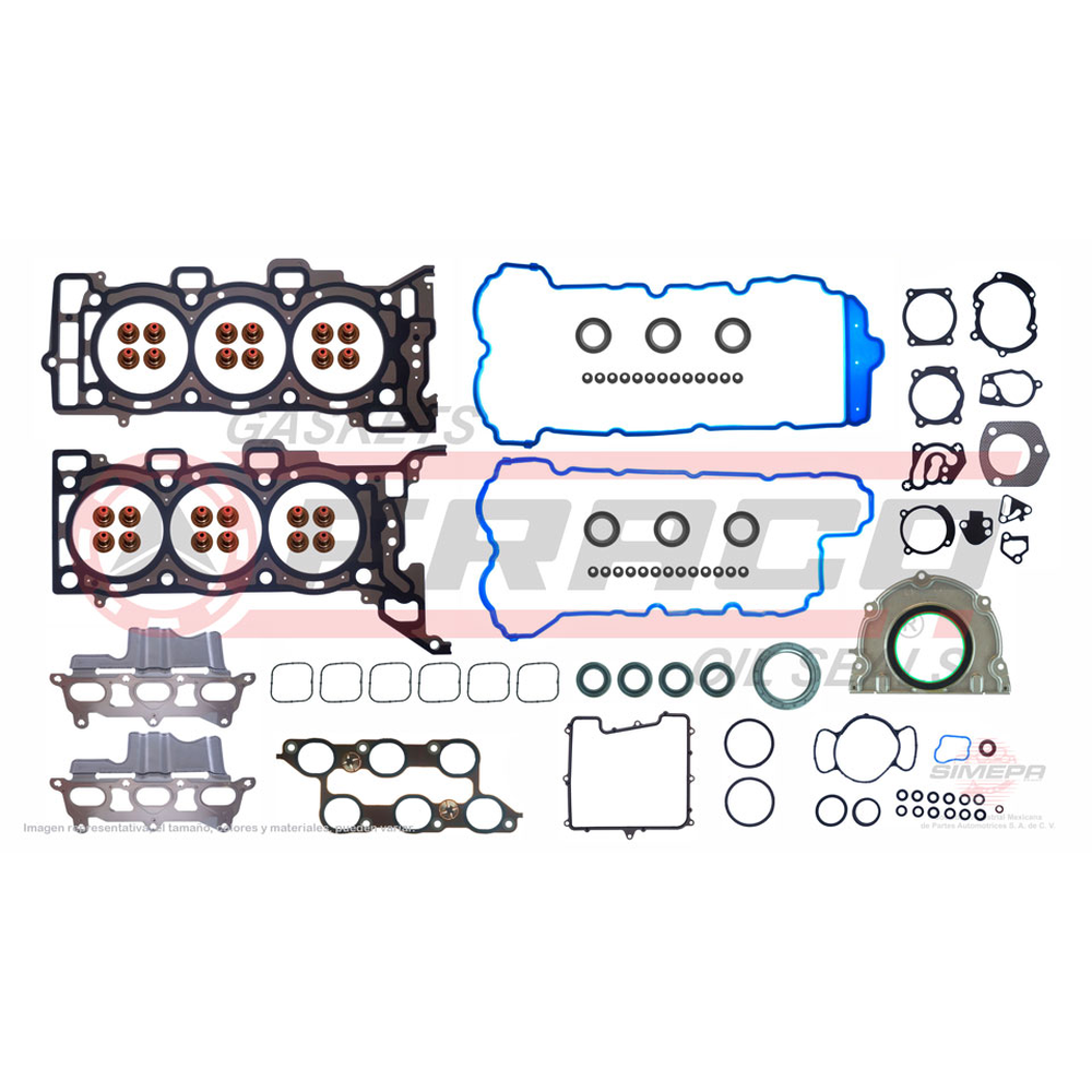 JGO JUNTAS MOTOR TRAVERSE 3.6L 09-013, ACADIA 3.6L 09-013, ENCLAVE 3.6L 09-013