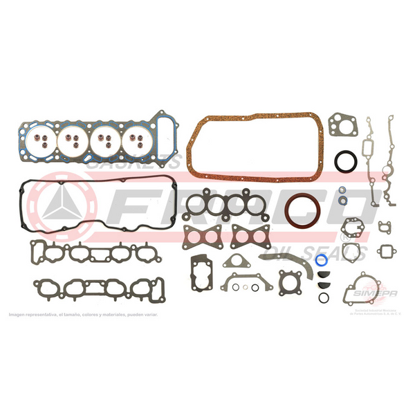 JGO JUNTAS MOTOR NIS PICK UP D21 94/04 2.4L L4 12 VALV