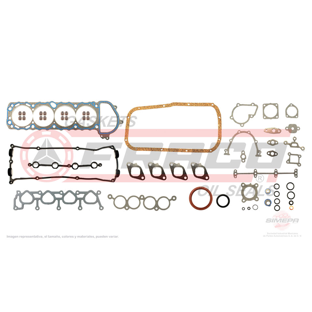 JGO JUNTAS MOTOR NIS D21 URVAN 00-08 2.4L L4 16 VALV.