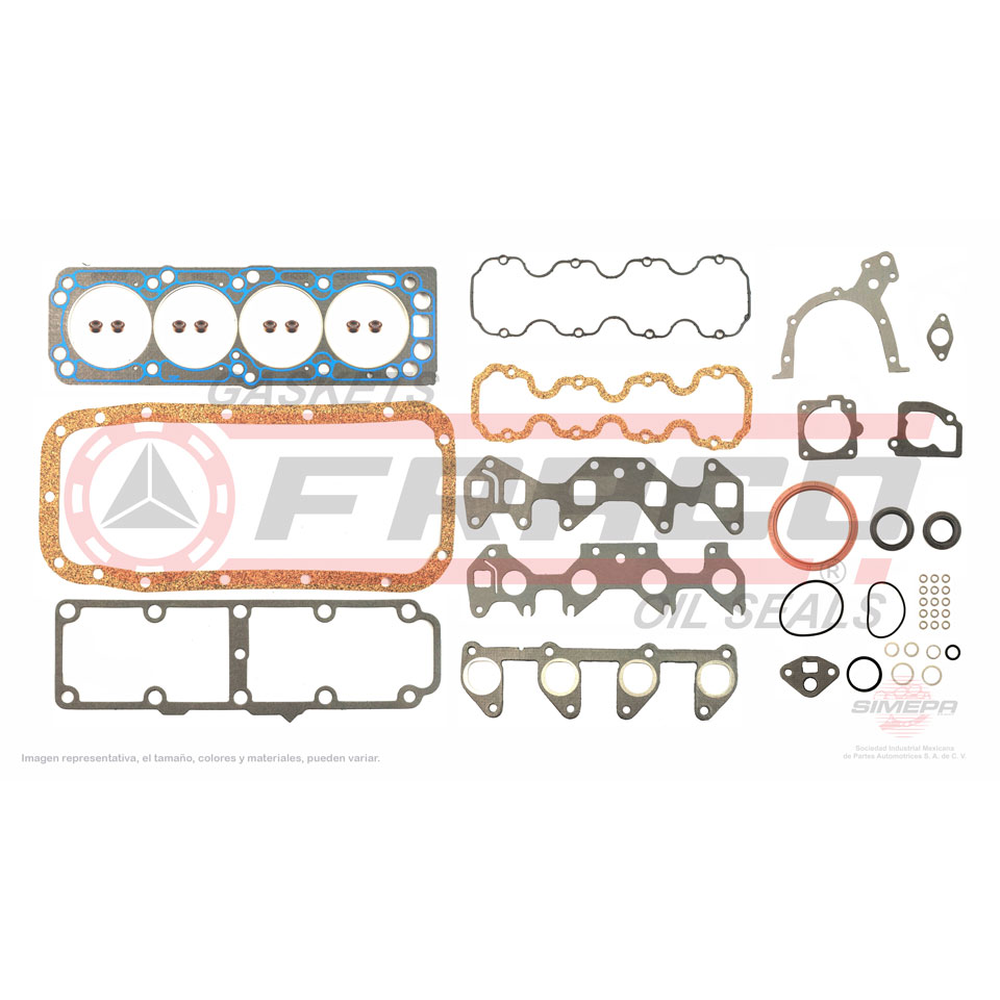 JGO JUNTAS MOTOR CHEVROLET CHEVY 1.6L 95-012  ( C2 MOTOR MEXICANO )