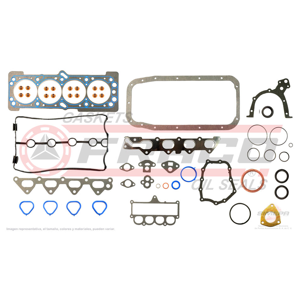 JUNTA MOTOR COMPLETO CHEVROLET AVEO 1.6L 08-18, PONTIAC G3 07-09  3G1TV5163