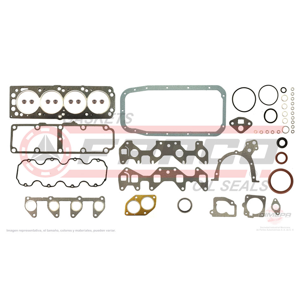 JGO JUNTAS MOTOR CHE CORSA MERIVA TORNADO 03-05 1.8L L4 ( VALVULA GRUESA )