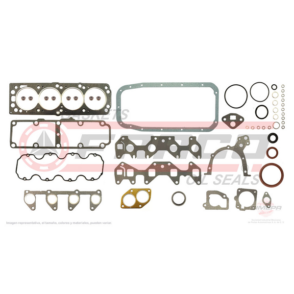 JGO JUNTAS MOTOR CHE CORSA MERIVA TORNADO 03-05 1.8L L4 ( VALVULA GRUESA )