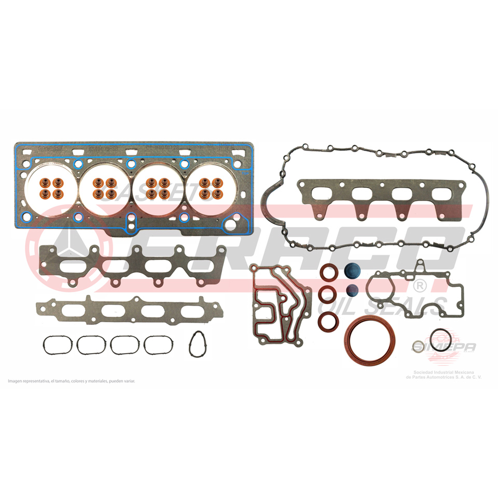 JGO JUNTAS MOTOR CLIO-PLATINA 1.6L 02-010, APRIO 08-010, KANGOO 1.6L 04-011