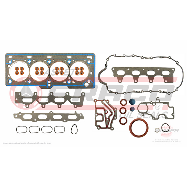 JGO JUNTAS MOTOR CLIO-PLATINA 1.6L 02-010, APRIO 08-010, KANGOO 1.6L 04-011