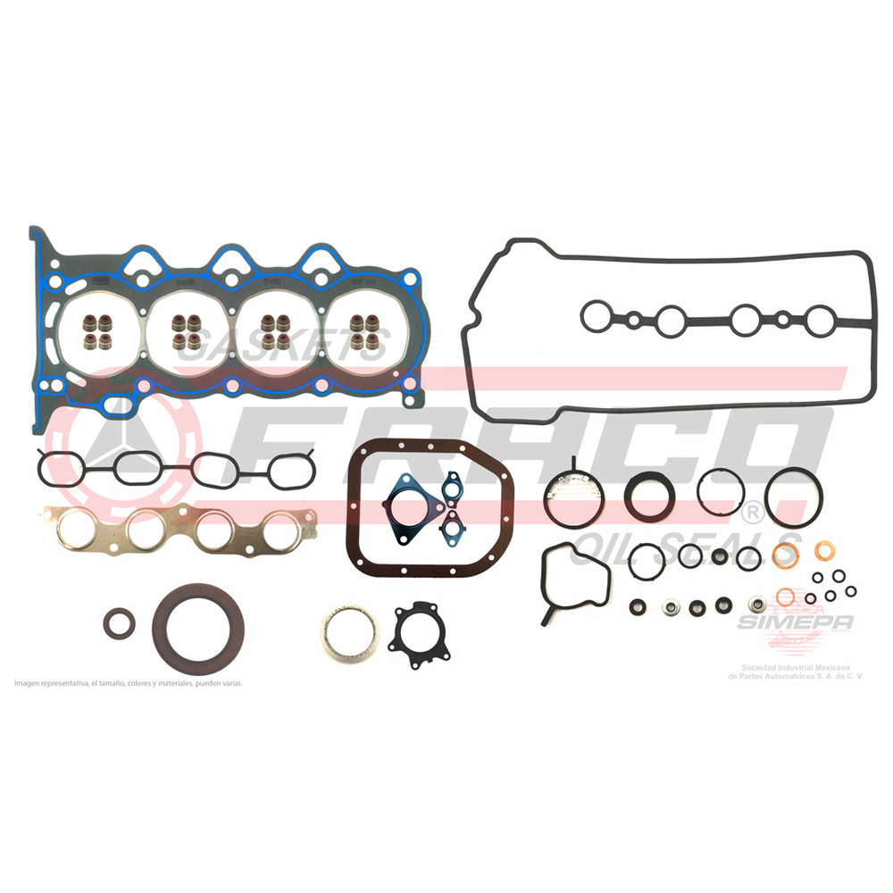 JGO JUNTAS MOTOR COMPL TOYOTA 4 CIL ,16V,DOHC,YARIS