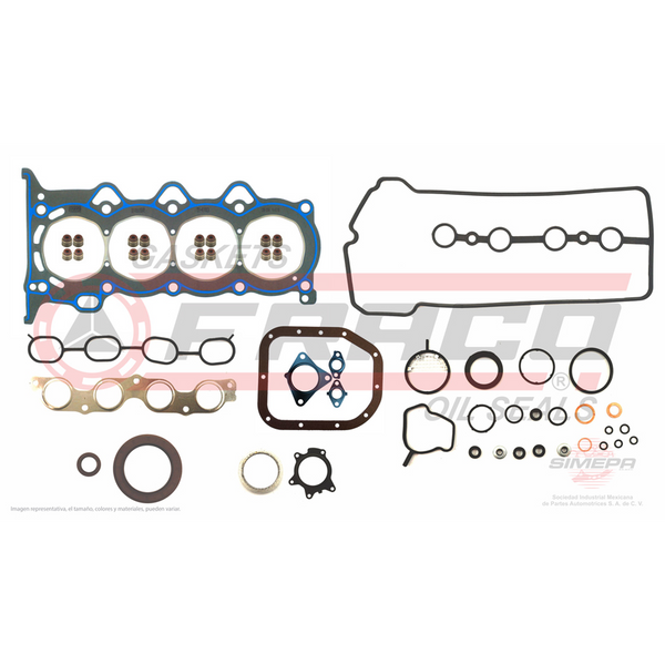 JGO JUNTAS MOTOR COMPL TOYOTA 4 CIL ,16V,DOHC,YARIS