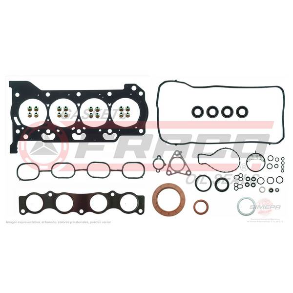 JGO JUNTAS MOTOR COMPLETO TOYOTA COROLLA 1.8L 09-016, MATRIX 18L09-013