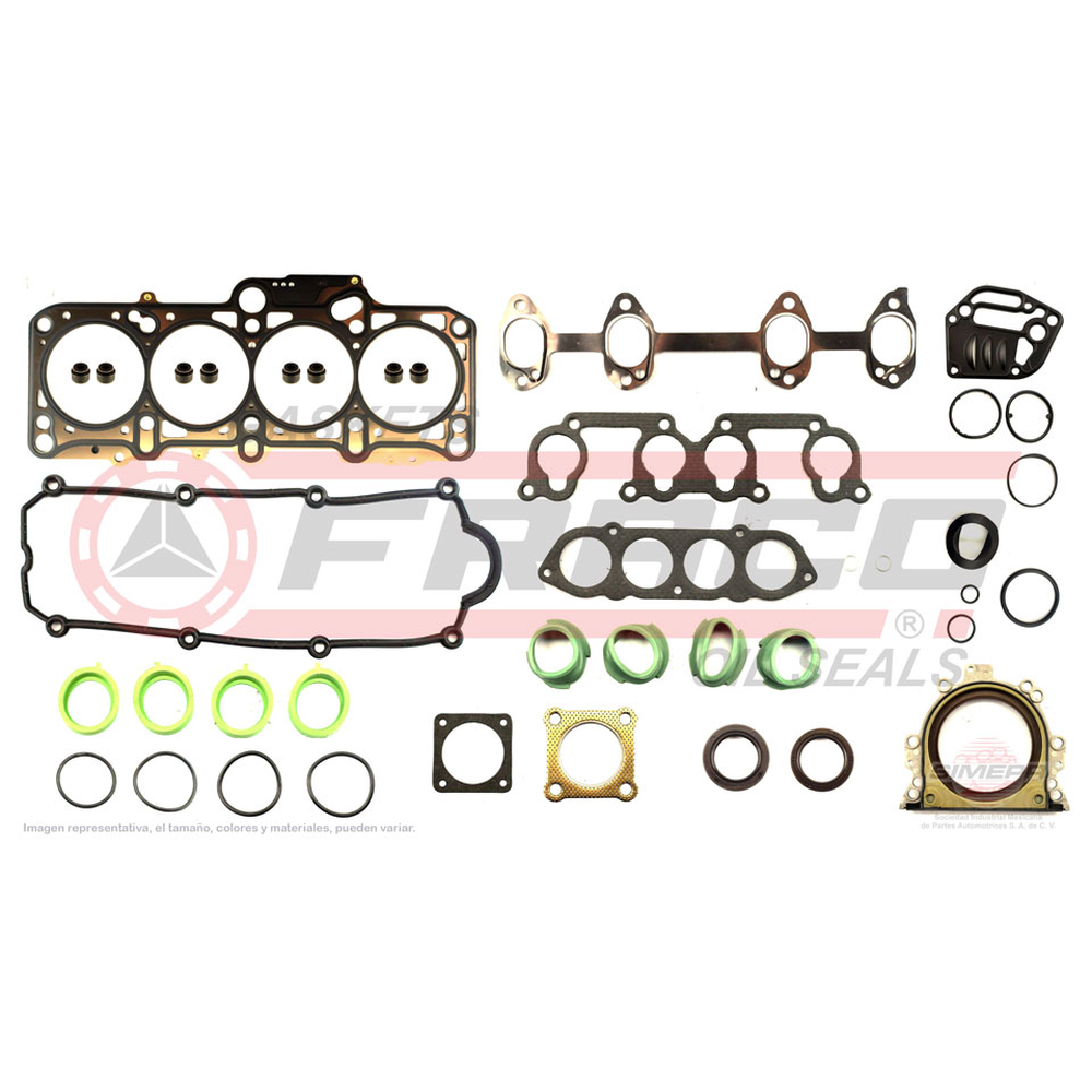 JGO JUNTAS MOTOR BEETLE 2.0L 98-05, JETTA A4 (CLASICO) 2.0L 98-015, IBIZA-CORDOBA 2.0L 03-09, POINTE