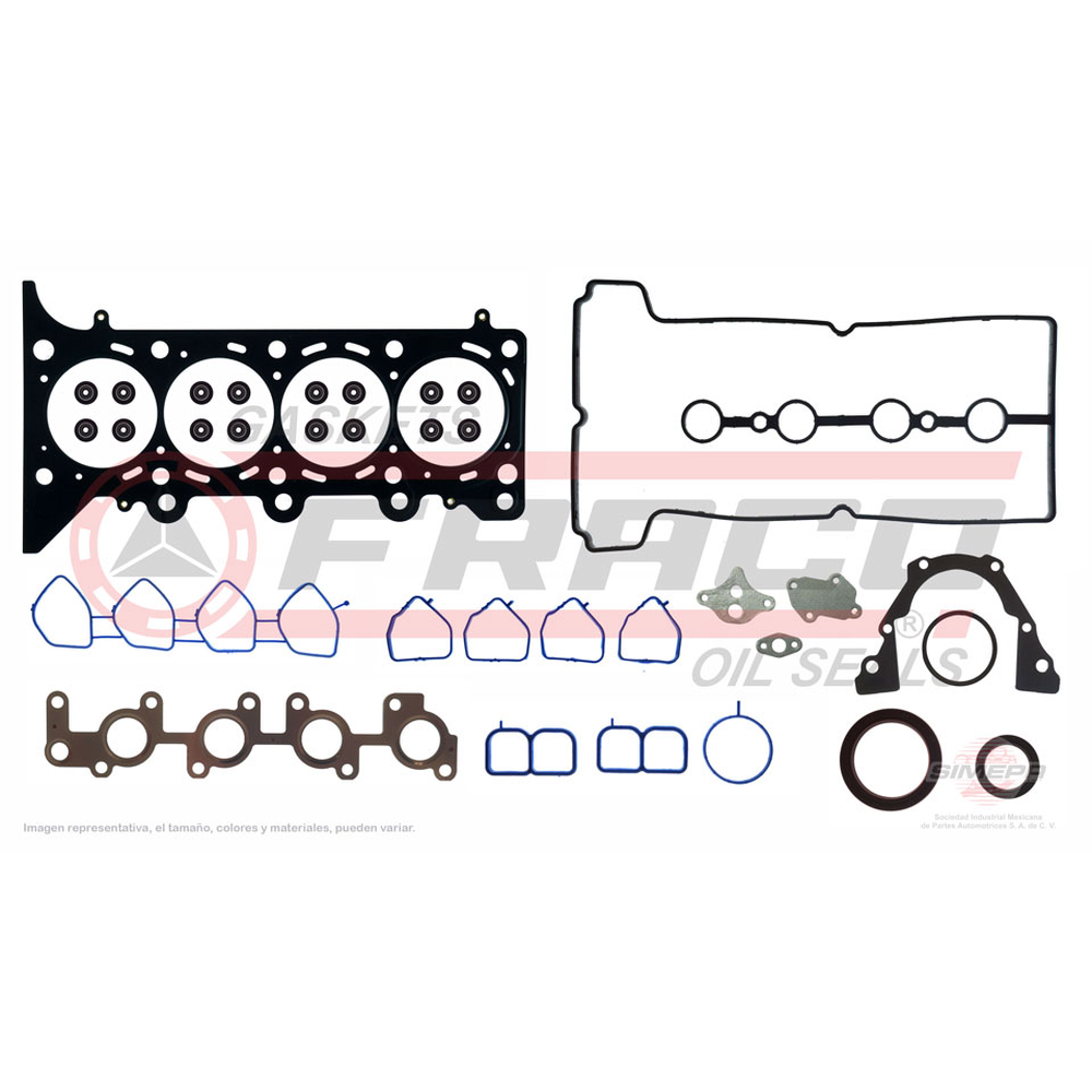 JGO JUNTAS MOTOR CHEVROLET SPARK (CLASICO) 1.2L 011-017, BEAT 018-021