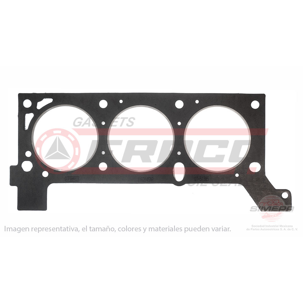 JUNTA PARA CABEZA CHR VOYAGER 91/98 3.3L V6 12 VAL ( LADO IZQ )