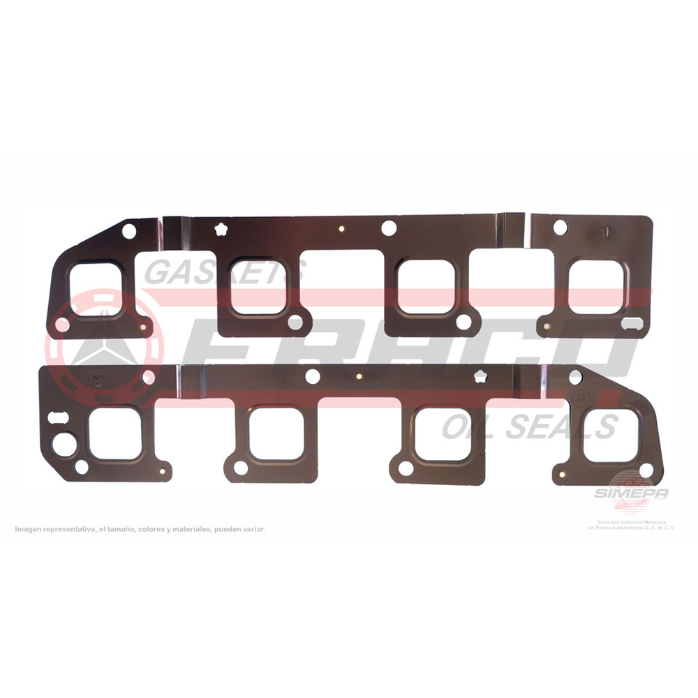 JGO JUNTAS PARA MULTIPLE ESCAPE IZQ Y DER DOD RAM 2500 05/06 5.7L V8 HEMI