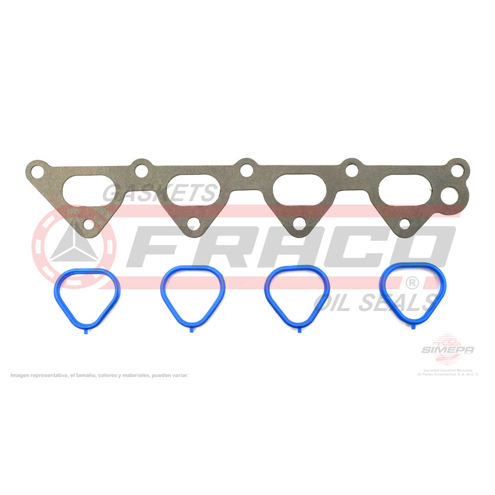 JUNTA PARA MULTIPLE DE ADMISION CHEVROLET AVEO 1.6L 2008-2012, PONTIAC G3 1.6L 2007-2009