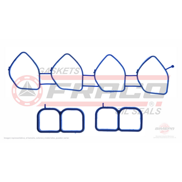 JUNTA PARA MULTIPLE DE ADMISION CHEVROLET SPARK (CLASICO) 1.2L 2011-2017, BEAT 1.2L 2018-2021