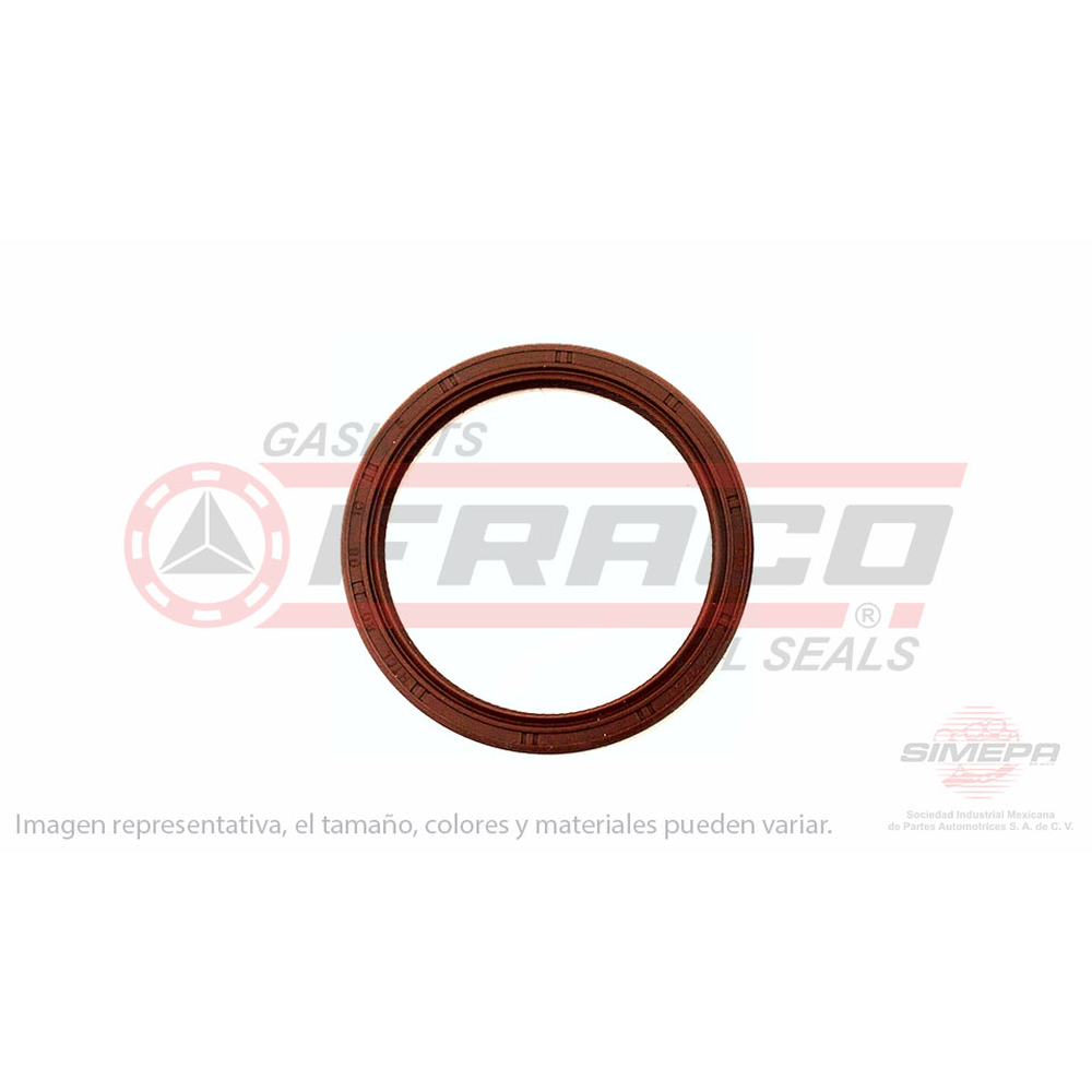 RETEN DE CIGUEÑAL TRASERO CHEVY 94-012, AVEO 1.6L 08-018, TORNADO 04-010, CR-V 02-017, CIVIC 1.8L 06-011